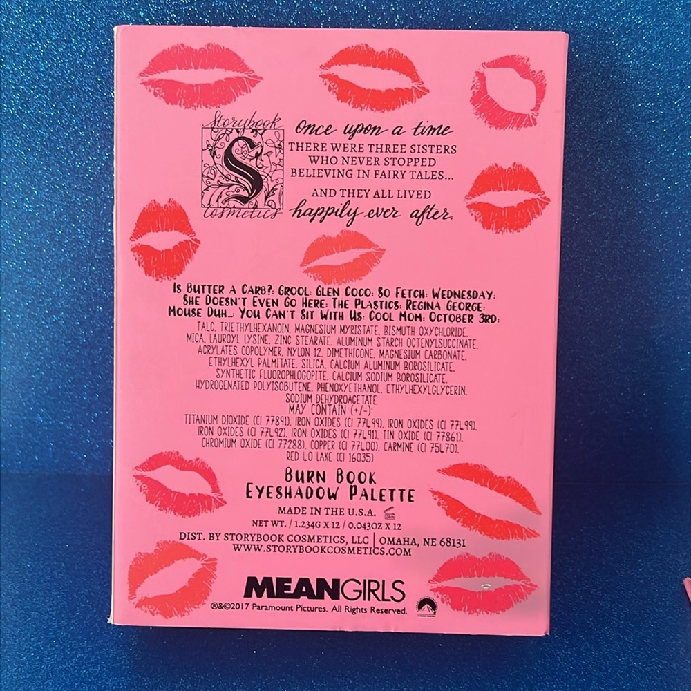 Burn Book Eyeshadow Collection Storybook Cosmetics Mean Girls Make Up New - Picture 2 of 7
